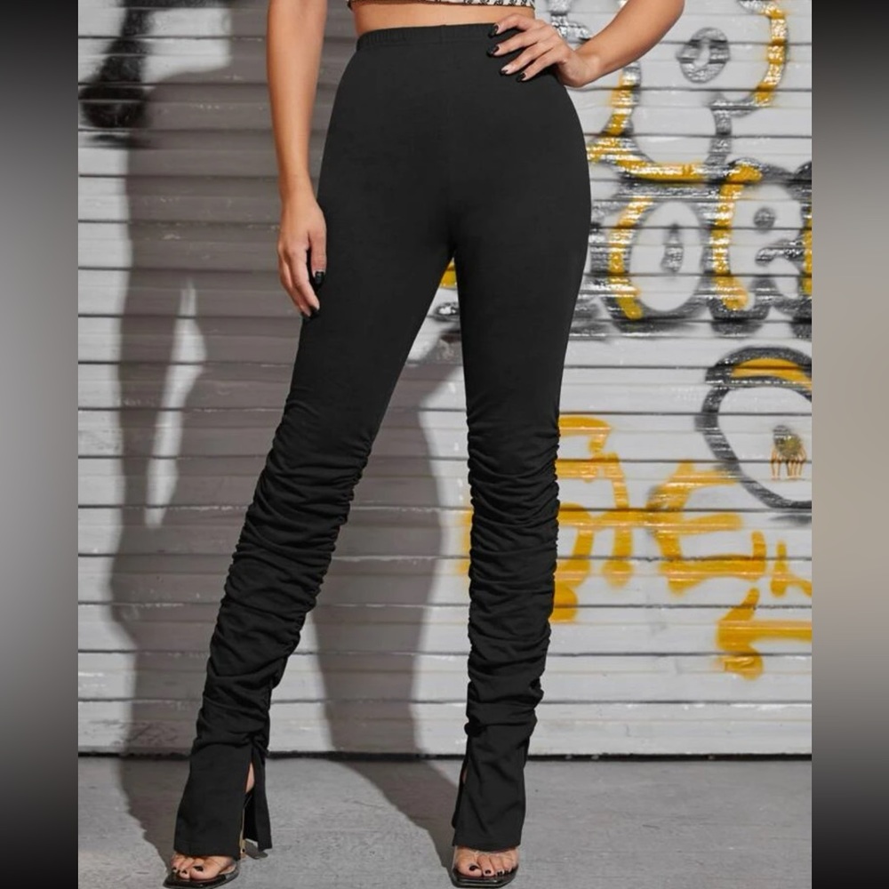 Split hem pants